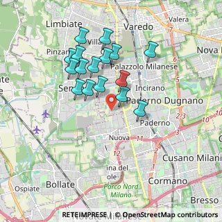 Mappa Via Alfonso Alfani, 20037 Paderno Dugnano MI, Italia (1.61688)
