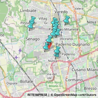 Mappa Via Alfonso Alfani, 20037 Paderno Dugnano MI, Italia (1.47846)