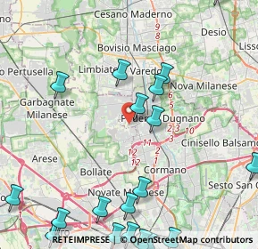 Mappa Via Alfonso Alfani, 20037 Paderno Dugnano MI, Italia (6.0165)