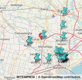 Mappa Via Moglianese, 30037 Scorzè VE, Italia (9.223)