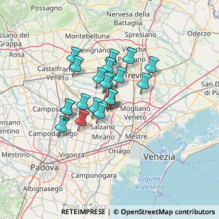 Mappa Via Moglianese, 30037 Scorzè VE, Italia (10.0895)