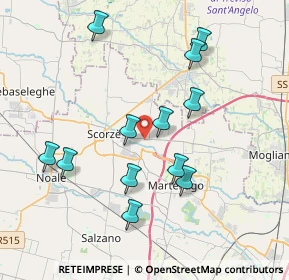 Mappa Via Moglianese, 30037 Scorzè VE, Italia (3.75083)