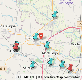 Mappa Via Moglianese, 30037 Scorzè VE, Italia (5.04545)