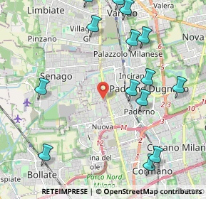 Mappa Via I Maggio, 20037 Paderno Dugnano MI, Italia (2.55286)
