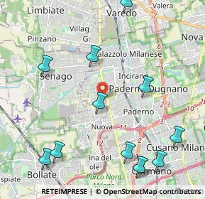 Mappa Via I Maggio, 20037 Paderno Dugnano MI, Italia (2.625)