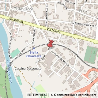 Mappa Via Pietro Bora, 5, 13900 Biella, Biella (Piemonte)