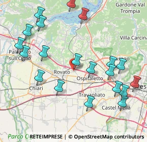 Mappa Via Sandro Pertini, 25046 Cazzago San Martino BS, Italia (9.4615)