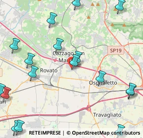 Mappa Via Sandro Pertini, 25046 Cazzago San Martino BS, Italia (5.90588)