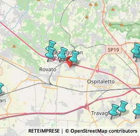 Mappa Via Sandro Pertini, 25046 Cazzago San Martino BS, Italia (6.08417)