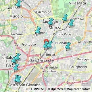 Mappa Via Gerolamo Borgazzi, 20052 Monza MB, Italia (2.72077)
