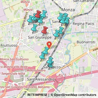 Mappa Via Gerolamo Borgazzi, 20052 Monza MB, Italia (1.036)