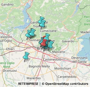 Mappa Mompiano, 25133 Brescia BS, Italia (7.52429)