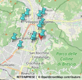 Mappa Mompiano, 25133 Brescia BS, Italia (1.64727)