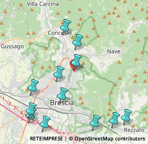 Mappa Mompiano, 25133 Brescia BS, Italia (4.96833)