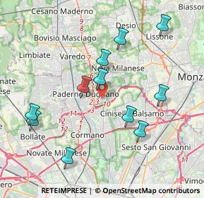 Mappa Via Pietro Mascagni, 20037 Paderno Dugnano MI, Italia (4.00182)