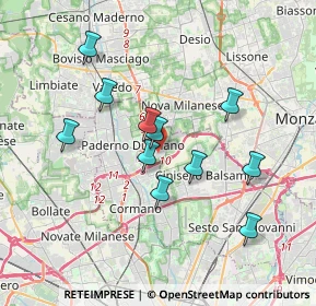 Mappa Via Pietro Mascagni, 20037 Paderno Dugnano MI, Italia (3.26)
