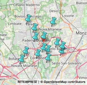 Mappa Via Pietro Mascagni, 20037 Paderno Dugnano MI, Italia (3.01786)