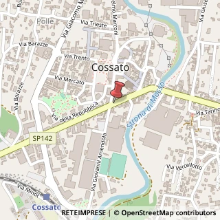 Mappa Via Mazzini Giuseppe, 37, 13836 Cossato BI, Italia, 13836 Cossato, Biella (Piemonte)
