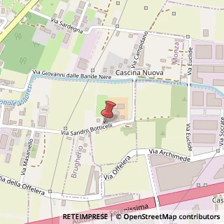 Mappa Via Botticelli, 103, 20900 Cascina Giardini MB, Italia, 20900 Monza, Monza e Brianza (Lombardia)