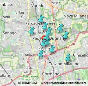 Mappa Seveso, 20037 Paderno Dugnano MI, Italia (1.19167)