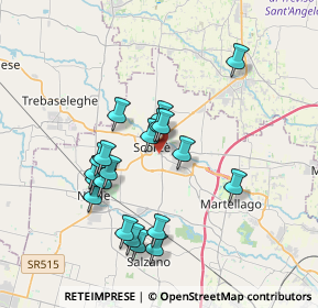 Mappa Via Umbria, 30037 Scorzè VE, Italia (3.3405)