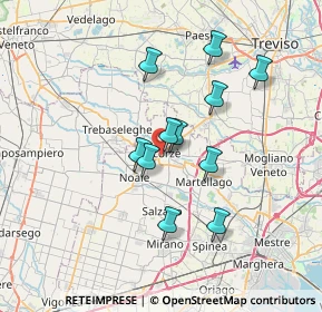 Mappa Via Padova, 30037 Scorzè VE, Italia (5.81909)