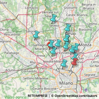 Mappa Via De Gasperi ang, 20030 Senago MI, Italia (6.34)