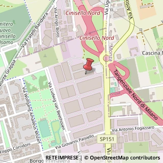 Mappa Via Peter Ilic Cajkovskij, 27, 20092 Cinisello Balsamo, Milano (Lombardia)