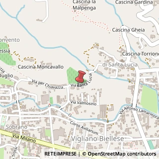 Mappa Via Santa Lucia, 14, 13856 Vigliano Biellese, Biella (Piemonte)