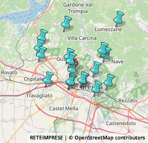 Mappa 25064 Brescia BS, Italia (5.83167)