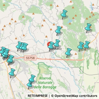 Mappa Via Marconi, 13854 Quaregna BI, Italia (5.858)