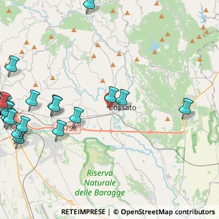 Mappa Via Marconi, 13854 Quaregna BI, Italia (6.407)