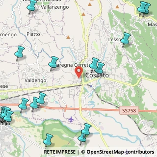 Mappa Via Marconi, 13854 Quaregna BI, Italia (3.6725)