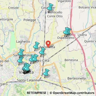 Mappa Via Giambattista Malacarne, 36100 Vicenza VI, Italia (2.6355)