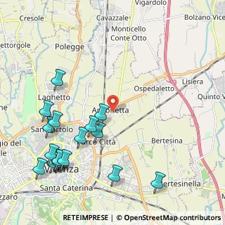 Mappa Via Giambattista Malacarne, 36100 Vicenza VI, Italia (2.63706)