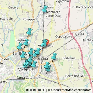 Mappa Via Giambattista Malacarne, 36100 Vicenza VI, Italia (2.145)