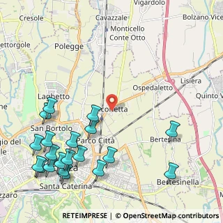 Mappa Via Giambattista Malacarne, 36100 Vicenza VI, Italia (2.8675)