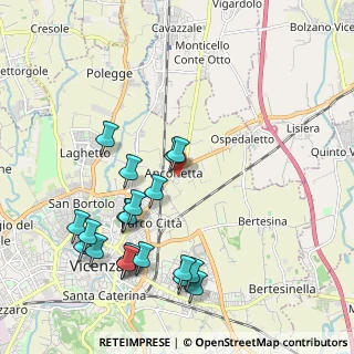 Mappa Via Giambattista Malacarne, 36100 Vicenza VI, Italia (2.2385)