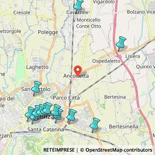 Mappa Via Giambattista Malacarne, 36100 Vicenza VI, Italia (3.06769)
