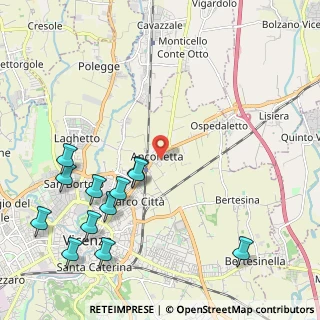 Mappa Via Giambattista Malacarne, 36100 Vicenza VI, Italia (2.62667)