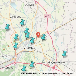 Mappa Via Giambattista Malacarne, 36100 Vicenza VI, Italia (5.03545)