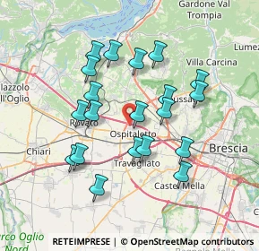 Mappa Via Giovanni Falcone, 25035 Ospitaletto BS, Italia (6.5945)