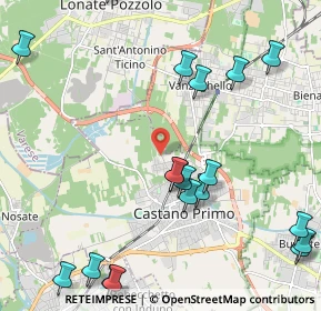 Mappa Via Sant'Antonino, 20022 Castano Primo MI, Italia (2.793)
