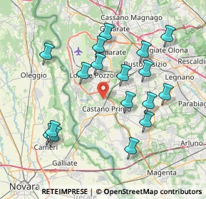 Mappa Via Sant'Antonino, 20022 Castano Primo MI, Italia (7.72706)