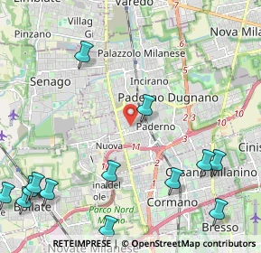 Mappa Via SS 35 dei Giovi, 20037 Paderno Dugnano MI, Italia (3.12429)
