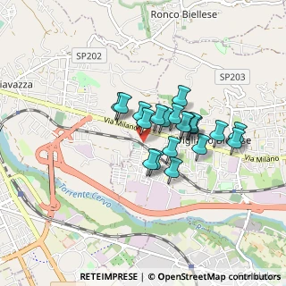 Mappa Via Libertà, 13856 Vigliano Biellese BI, Italia (0.616)