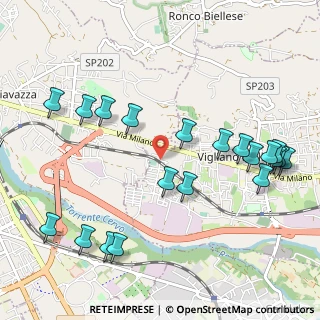 Mappa Via Libertà, 13856 Vigliano Biellese BI, Italia (1.2135)