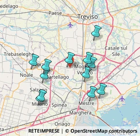 Mappa Via Moglianese P., 30037 Scorzè VE, Italia (6.81917)
