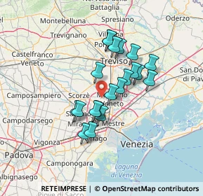 Mappa Via Moglianese P., 30037 Scorzè VE, Italia (10.643)