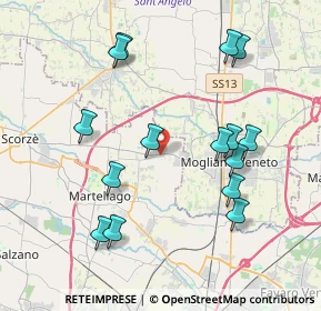 Mappa Via Moglianese P., 30037 Scorzè VE, Italia (4.09733)